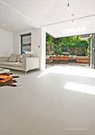 Comfort Resin Floor Installation In A Light And Spacious South London Home Resinfloor Greyfloor Seamlessf House Flooring Living Room Design Modern Flooring