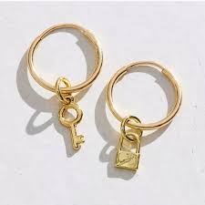 Free People OXB Sweatproof Heart Hoops