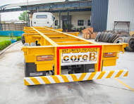 Yellow Mild Steel 40 Ft Skeletal Trailer, Model Name/number ...