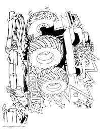 39+ grave digger monster truck coloring pages for printing and coloring. Monster Truck Coloring Pages Grave Digger Coloring Pages Printable Com