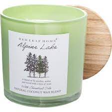 Red Leaf Home Alpine Lake Candle 3 Wick 24 Oz Red Leaves Alpine Lake Lake
