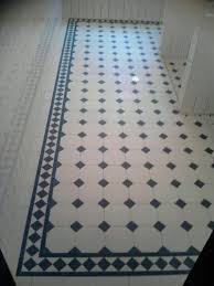 Edwardian Tiles 100x100 White Octagon And Black Dot With Norwood Border White Bathroom Tiles Black And White Tiles Bathroom Edwardian Bathroom