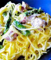 Looking For A Simple Quick And Delicious Way To Use Up Leftover Ham Ham And Asparagus Carbonara Is A Easter Dinner Recipes Dinner Recipes Leftovers Recipes