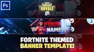 Banniere youtube gaming 2048x1152 fortnite. Fortnite Battle Royale Youtube Banner Template Free Photoshop Cc Cs6 Youtube