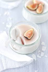 Coconut Panna Cotta With Fig Syrup Dairy Free Dessert Eat Dessert Food