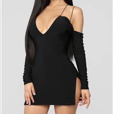 Fashion Nova Dresses Black Bodycon Clubbing Dress Fashion Nova Poshmark