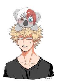 Todoroki + midoriya + bakugou. Bakugou Katsuki Koala Todoroki Shouto Hero Anime My Hero Academia Memes