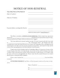 Generally, a landlord can end a lease without reason when the term is over. Lease Nonrenewal Notice Template Not Renewing Lease Letter