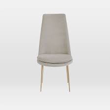 Finley High Back Velvet Dining Chair Upholstered Dining Chairs Round Seat Cushions Chair