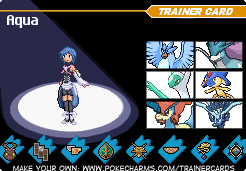 Here's a idea have you thought about laminating it? Aqua S Pokemon Trainer Card Creative Media Kh13 For Kingdom Hearts