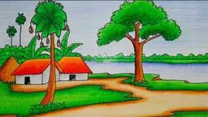 Scenery Drawing With Watercolor Bizimtube Creative Diy Ideas Crafts And Smart Tips Breathe fresh air into your watercolors!