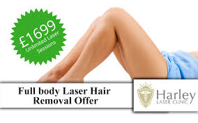 Our 8 skin and laser hair removal clinics are conveniently located in london and surrey and are easily accessible by car or public transport. Full Body Laser Hair Removal Offer The Harley Laser Clinic