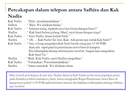 Contoh aktiviti kokurikulum yang dijalankan di sekolah colorectal cancer in malaysia compaction device standard proctor test apparatus civil aviation authority of malaysia constant head permeability test lab report contoh abstrak kajian kes contoh alat muzik sekolah rendah contoh aktiviti team building. Percakapan Telepon Kantor