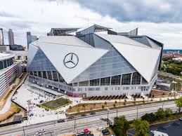 Gallery Of Hok S Mercedes Benz Stadium Will Be The First Leed Platinum Certified Pro Sports Stadium In The Us 3 Sports Stadium Stadium Design Mercedes Benz