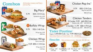 Mary Brown S Famous Chicken And Taters Menu In Edmonton Alberta