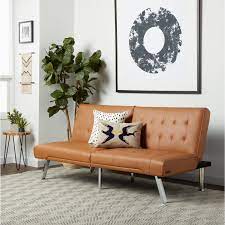 Abbyson jackson camel leather foldable futon sofa bed 150428577 foldable futon sofa. Abbyson Jackson Camel Leather Foldable Futon Sofa Bed Overstock 9829807