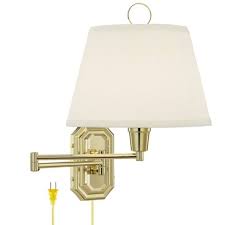 Maybe you would like to learn more about one of these? Barnes And Ivy Swing Arm Wall Lamp Brass Plug In Light Fixture Ivory Mushroom Pleated Shade Bedroom Bedside Living Room Reading Target