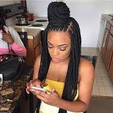 51 Hot Poetic Justice Braids Styles Stayglam Box Braids Hairstyles Braided Bun Hairstyles Medium Sized Box Braids