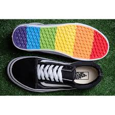 Black And White Rainbow Checkered Vans Classic Vans Old Skool Skate Colorful Rainbow Sole Black White Canvas Sneakers Sapatos Van Sapatos Adidas Tenis Sapato