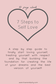 The 7 Step Self Love Mini Ebook 10 Pages Filled With Tips To Start Loving Yourself Treating Personal Development Activities How To Better Yourself Self Love