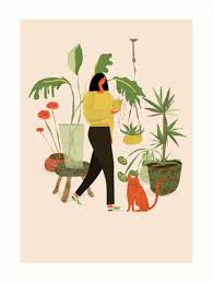 Migrating A Plant Art Print By Elenor27 Plant Art Print Plant Art Art Prints