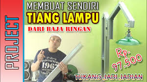 Tiang lampu jalan model bulat, oktagonal, hexagonal dengan bahan galvanis untuk lampu pusat lampu led, seperti led industri, led pju, led sorot, led tube, led bulb, led arsitek, led. Membuat Tiang Lampu Baja Ringan Youtube