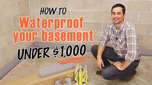 Waterproof basement if moisture is noticed. How To Waterproof A Basement Diy Squidgee Dry System Youtube