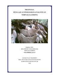Analisis potensi daya dukung pengembangan peternakan sapi. Proposal Pengajuan Ternak Kambing