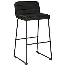 A good estimation methods to determine what high chair that you need in your bar stool is as follows. Signature Design By Ashley Nerison Contemporary Black Tall Bar Stool With Upholstered Seat And Back Royal Furniture Bar Stools