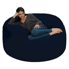 5 Large Bean Bag Chair With Memory Foam Filling And Washable Cover Blue Relax Sacks Bean Bag Chair Bean Bag Lounger Cool Bean Bags