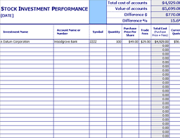 Stock Investment Performance Tracker