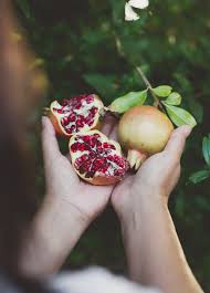 After i taste it, those pale pink/white seed taste sweeter and it is less tart than the drak red varity. Fresh Pomegranate Juice Green Globe Pomegranates White On Rice