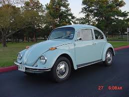 In 1970 We Bought A New 1970 Beetle In This Baby Blue Color It Had Everything On It My Tongue Is In My Cheek And Stil Volkswagen Dream Cars Vw Super Beetle