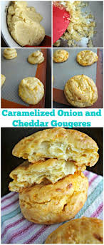 The Cooking Actress Caramelized Onion And Cheddar Gougeres Virtual Baby Shower For Taylor Greens Dessert Appetizers Caramelized Onions Savoury Pastry Recipe