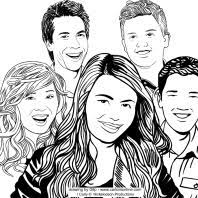 All of it in this site is free, so you can print them as many as you like. Icarly Coloring Page