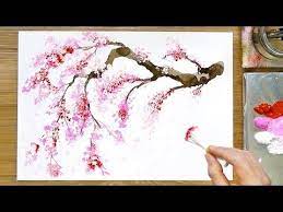 Become A Patron Of Jay Lee Watercolor Painting Today Read 89 Posts By Jay Lee Watercol Cherry Blossom Painting Acrylic Cherry Blossom Painting Flower Painting