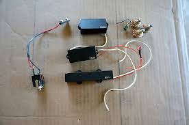 Don't forget the wire, solder, shielding & supplies. Emg Pj Active Bass Pickups P Bass W Wiring Lj Guitar Set 3 Reverb