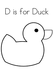 Ducks are beautiful and colorful birds that can live in places with water like marshes, oceans, rivers, ponds, and lakes because they just thrive in the water! D Is For Duck Coloring Page Free Printable Coloring Pages For Kids