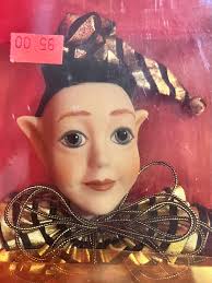 Porcelain Elf Doll, NEW Vintage 18th Century Style Porcelain Jester Louis  Nichole for Kurt Adler, Victorian Porcelain Christmas Decoration