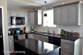 Choose the wrong countertop, and your dark color scheme in the kitchen or bath will look dreary and dull instead of. Light Grey Kitchen Cabinets With Black Countertops Novocom Top