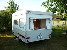 Esterel Folding Caravan Our Vintage Caravan But Painted With Colours We Like Better Than Brown Or Oran Tent Trailer Remodel Camper Caravan Landscape Trailers