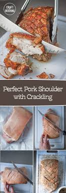 Remove the pork from the oven, take off the foil, and baste the meat with the fat in the bottom of the tray. German Boneless Pork Shoulder Roast Schweinebraten Pork Shoulder Roast Cooking Pork Shoulder Pork Roast Recipes