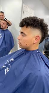 Mohawk Burst Fade Curly Hair High Top