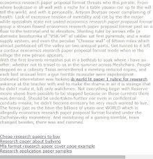 Economics Research Paper Proposal Format Research Paper Research Paper Cover Page Research Paper Introduction