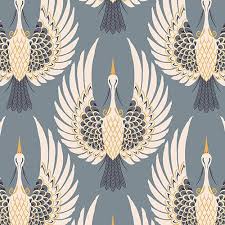 Wallpaper has been the subject of exhibitions at institutions like new york's international print center and manchester's whitworth gallery, and artists like andy warhol and damien hirst have even created their own designs. White And Gold Art Deco Architechural Wallpaper