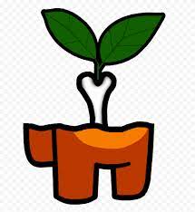 Hd Among Us Crewmate Orange Character Bone With Leaf Png Png Character Graphic
