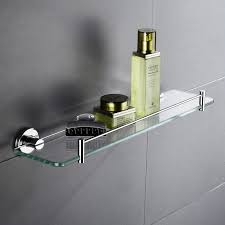 View details for drench jeremy glass shelf 600mm. Kes Bathroom Glass Shelf 2 Tier Shower Caddy Bath Basket Stainless Steel Shelves Bath