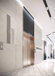 Residential Lobby On Behance Lobby Interior Design Elevator Lobby Design Lobby Design