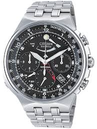 Steel Citizen Men S Watch With Black Dial And Multifunction From 695 For 519 See More At Www Megawatchoutlet Com Erkek Kol Saatleri Saatler Urunler