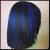 Ombre Blue Highlights On Black Hair